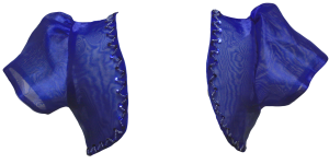 GIRLS ORGANZA JACKETS W/ BEADS (R. BLUE)